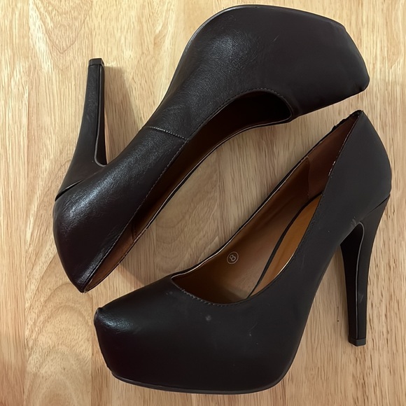 NWOB Miss Me Dark Brown “ORPHA-17” Platform Stiletto Heels - Picture 5 of 12